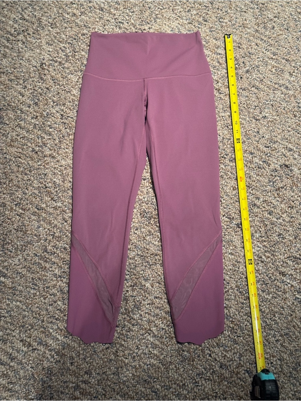 lululemon athletica High-Waist Leggings in Mauve Pink, Size 4, Good Condition!